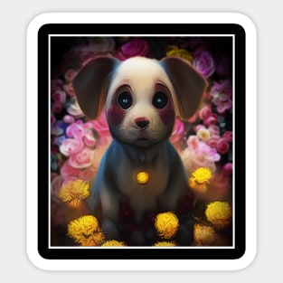 very cute dog Sticker